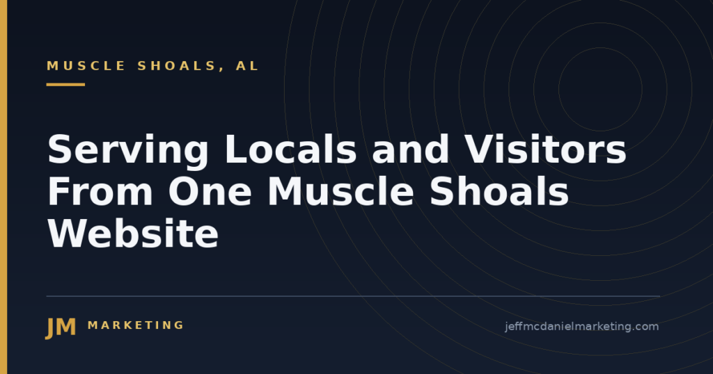 Serving Locals and Visitors From One Muscle Shoals Website 3 Serving Locals and Visitors From One Muscle Shoals Website