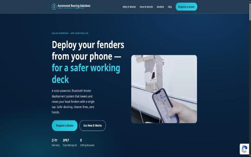 Automated Boating Solutions website