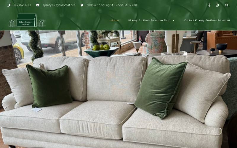 Kirksey Brothers Furniture website