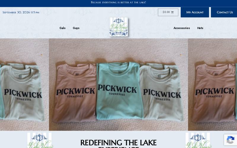 Lake House Gallery website