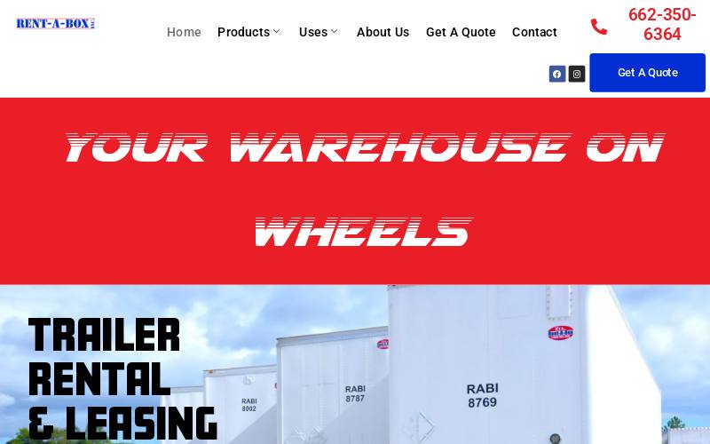 Rent-A-Box website